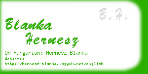 blanka hernesz business card